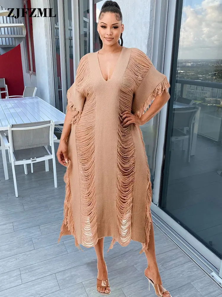 

Вязаное крючком женское пляжное богемное платье винтажное платье с глубоким V-образным вырезом женские прозрачные платья