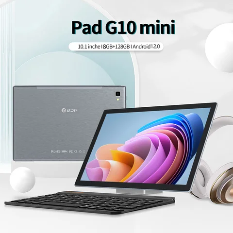 Планшет BDF Android 12 10.1 дюйма 8ГБ 128ГБ