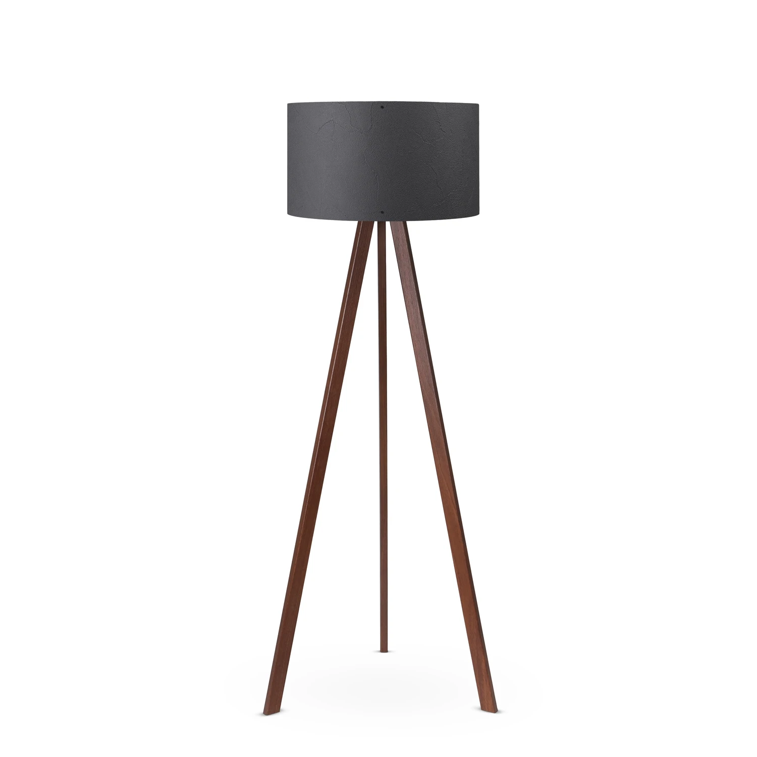 

Art & Gift Practical Wooden Three-Legged Kabartma Entitled Floor Lamp AAG-2195