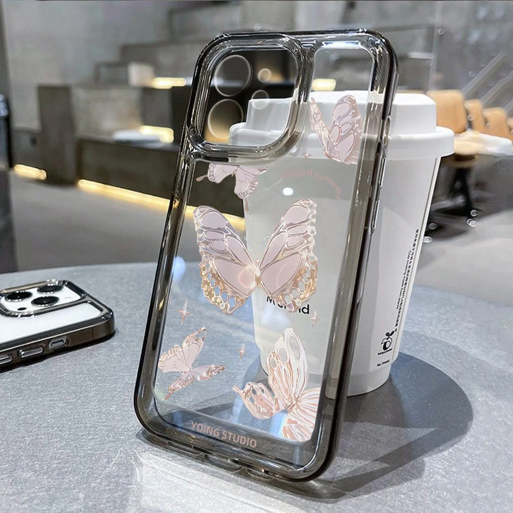 

Transparent Case For Iphone 13 Cases Iphone 11 12 14 Pro Max XR X Xs 7 8 Plus SE 14promax 13promax Silicon Butterfly Funda Cover