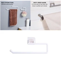 bathroom self adhesive towel bar holder toilet paper holder cabinet rag shelf tissue storage hanger bathroom kitchen accessories