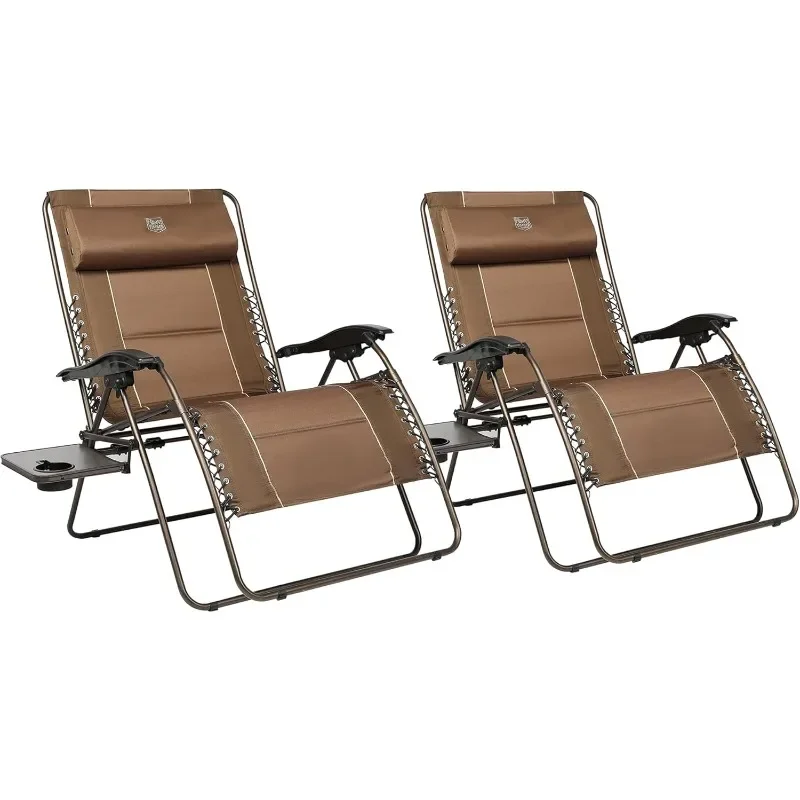 ting grawitacyjny rozkładany stolik boczny z pełnym wyściełanym fotelem wypoczynkowym do trawnika na patio kempingu