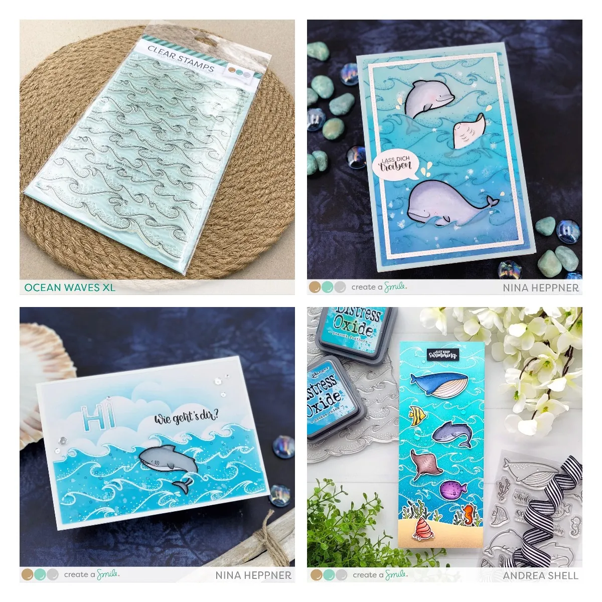 

Ocean Waves Pattern Stamps New Arrival 2023 Diy Molds Scrapbooking Paper Making Cuts Crafts Template Handmade Card