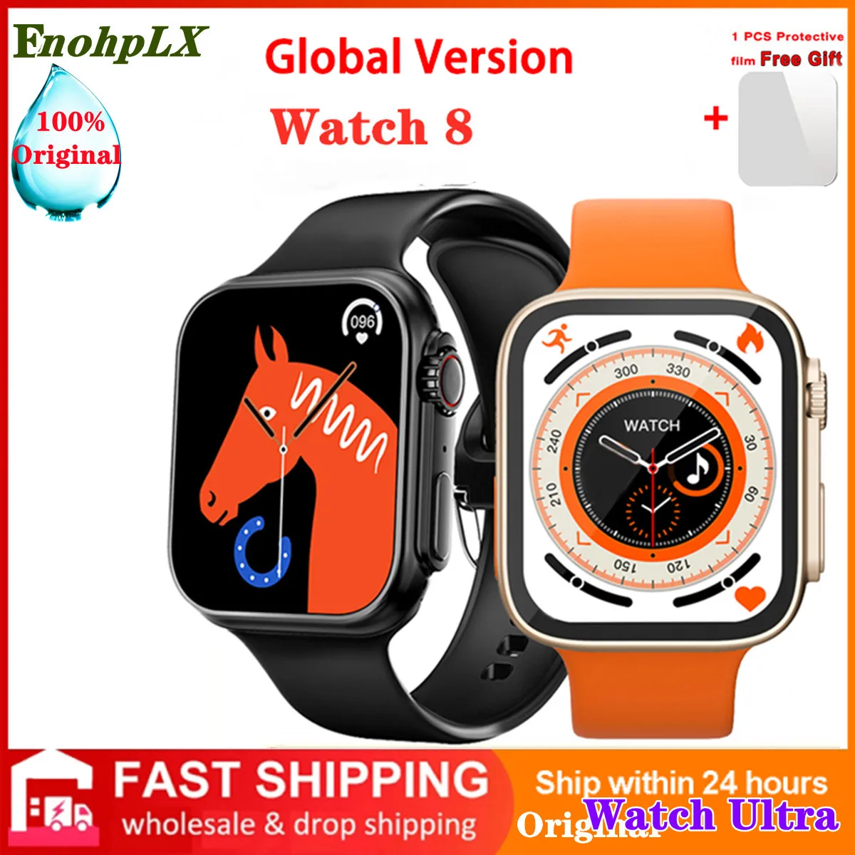 

2/3/5/6 шт., водонепроницаемые умные часы с измерением пульса и Bluetooth