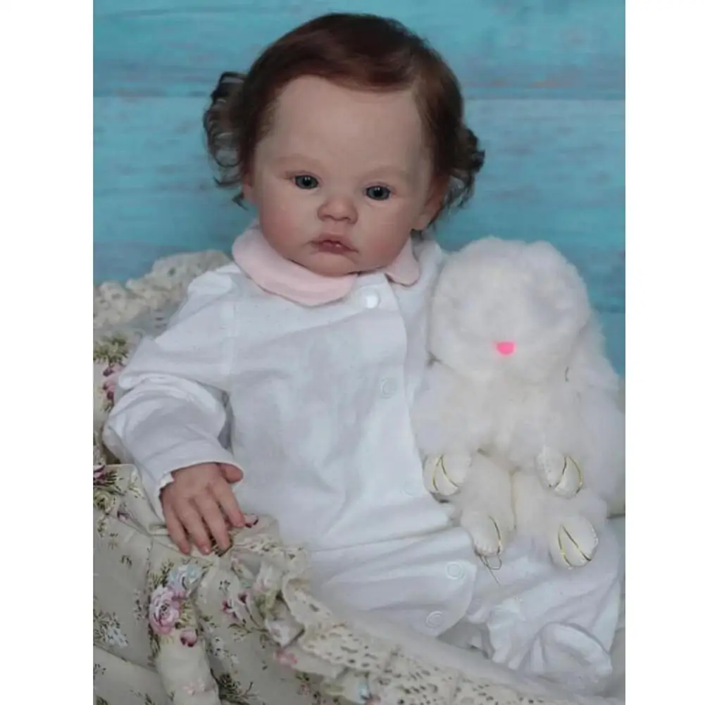 Реалистичная силиконовая кукла для новорожденных 49 см