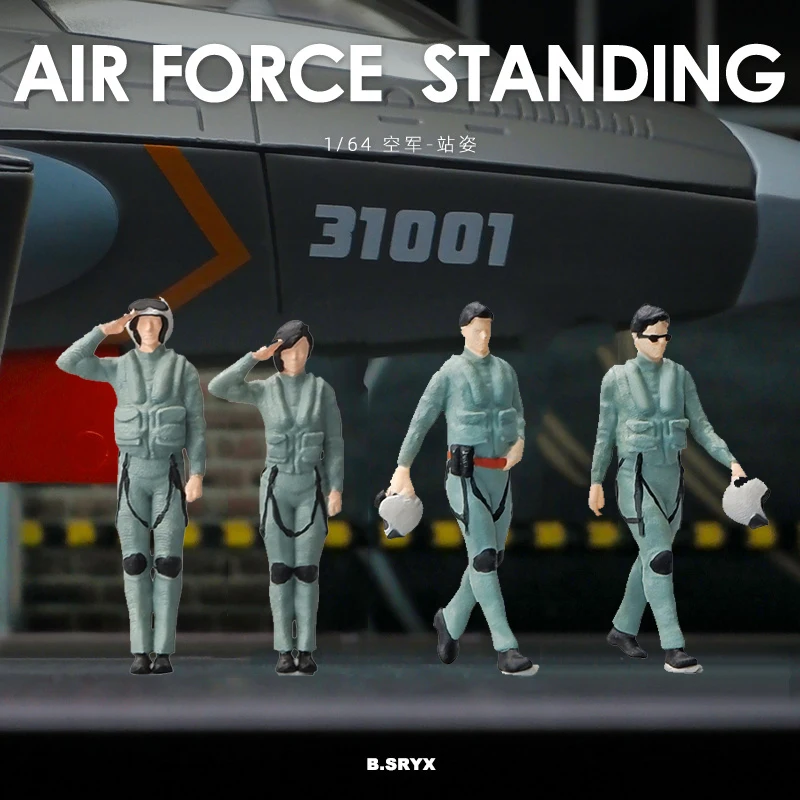 Миниатюрная фигурка пилота ВВС капитан солдат миниатюрная модель куклы