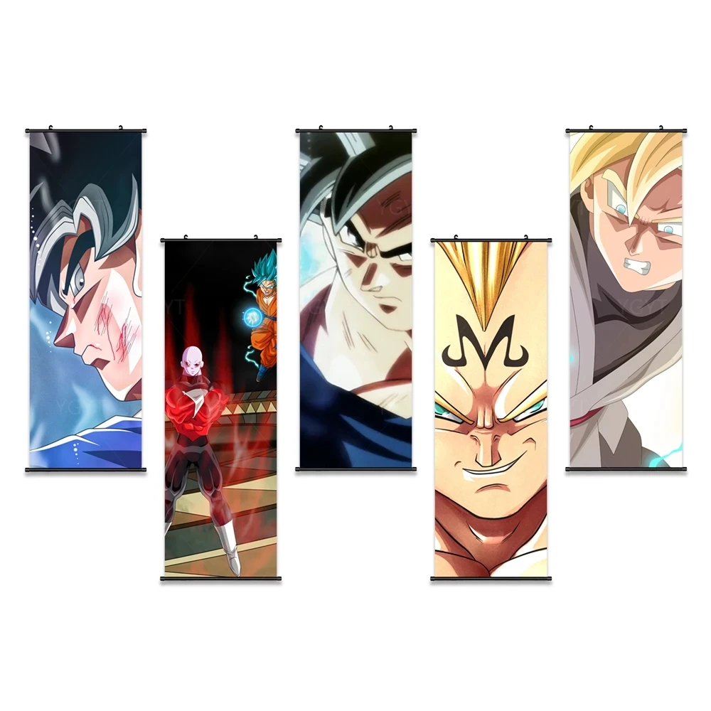 

Wall Dragon Ball Artwork Canvas Pictures Anime Modern Painting Bandai Print Poster Goku Plastic Hanging Scrolls Home Decoration