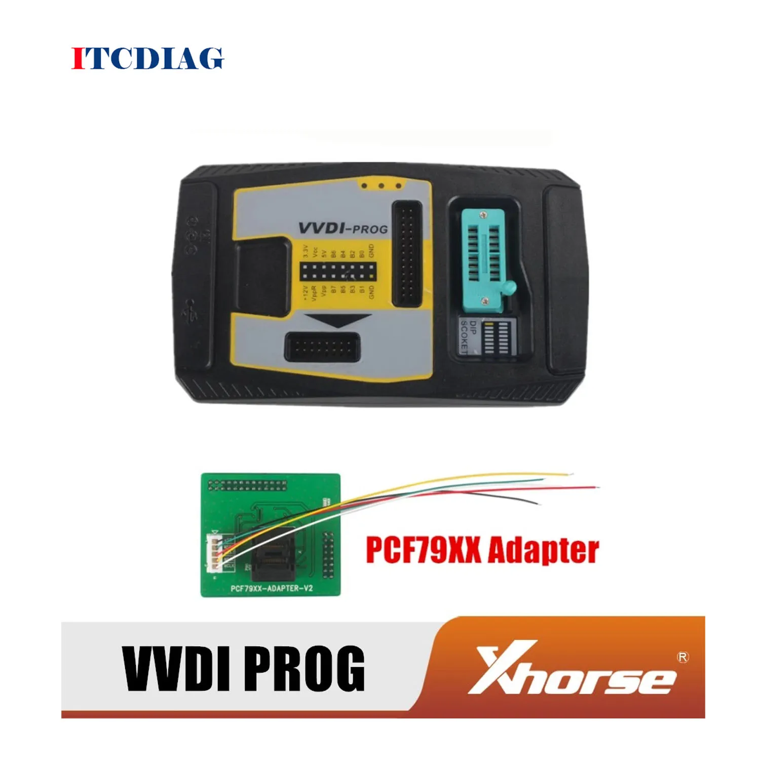 Программатор Xhorse VVDI PROG V5.1.0 с адаптером PCF79XX высокоскоростной интерфейс связи USB