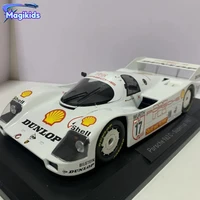 118 1987 porsche 962 c supercup high simulation diecast car metal alloy model car toys for children gift collection