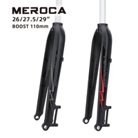 meroca boost mtb fork 29 inch 11015mm downhill fork aluminum alloy mountain bike rigid fork cycling accessories