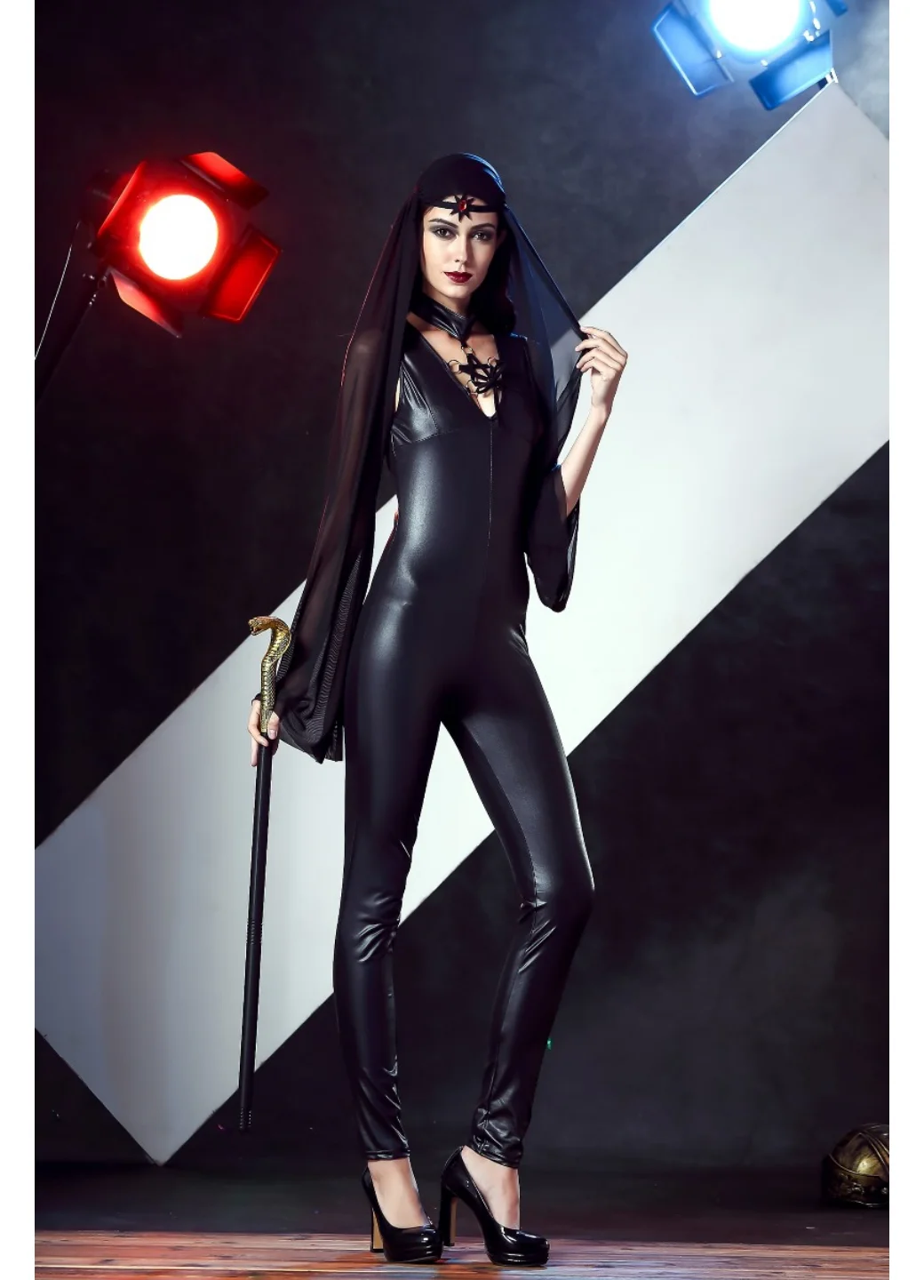 F1740 сексуальные кожаные костюмы для Хэллоуина Carvinal