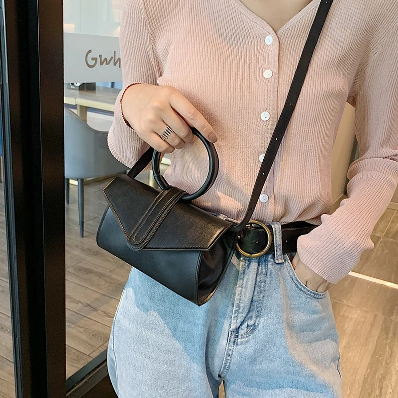 

Women New Handbags Casual Mini PU Leather Portable Clutch Bag Chest Waist Bag Design Female Shoulder Bags Crossbody Bag Bolsos