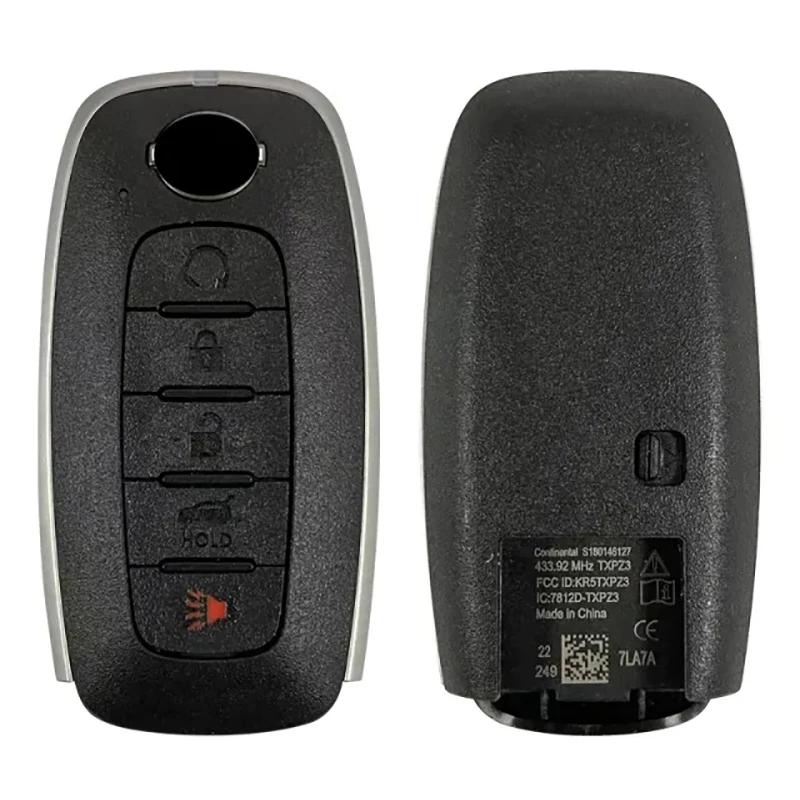 

Оригинальный 5-кнопочный ключ CN027106 для дистанционного управления Pathfinder Kicks 2023, 433 МГц, 4A чип FCC ID KR5TXPZ3 P/N 285E3-7LA7A