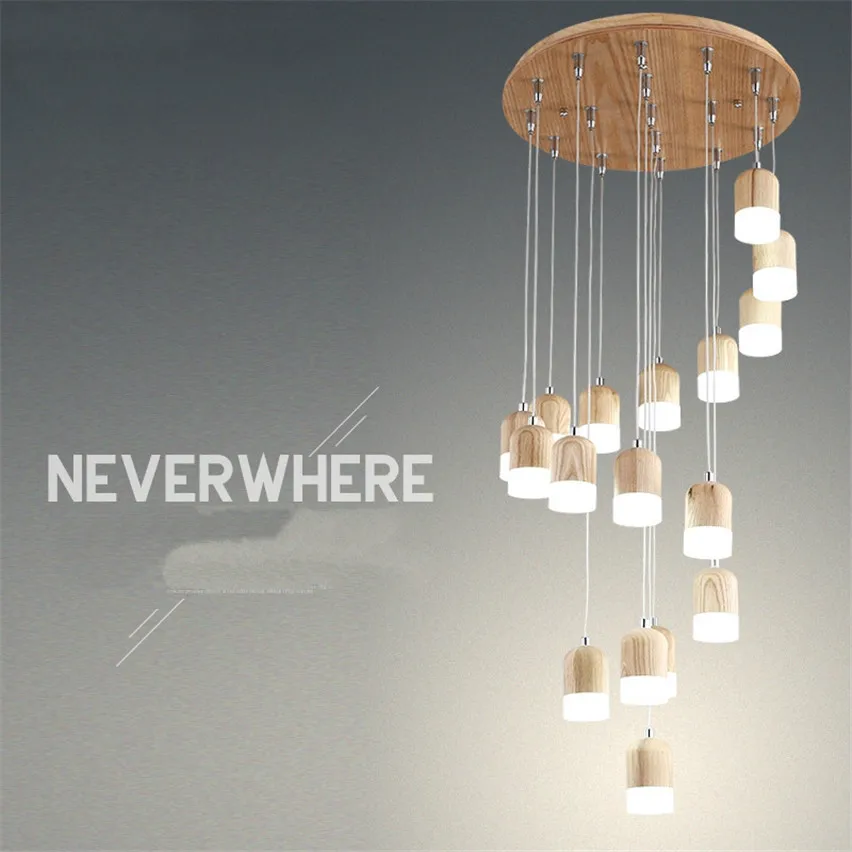 

Круглые деревянные подвесные светильники в скандинавском стиле для ресторана, креативные акриловые однотонные лампы для кафе, столовой, гостиной, декоративные осветительные приборы