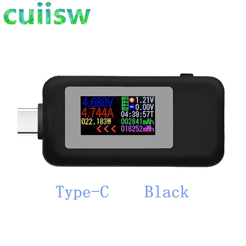 10 в 1 USB-тестер постоянного тока Type-C 4-30 измеритель напряжения таймер Амперметр