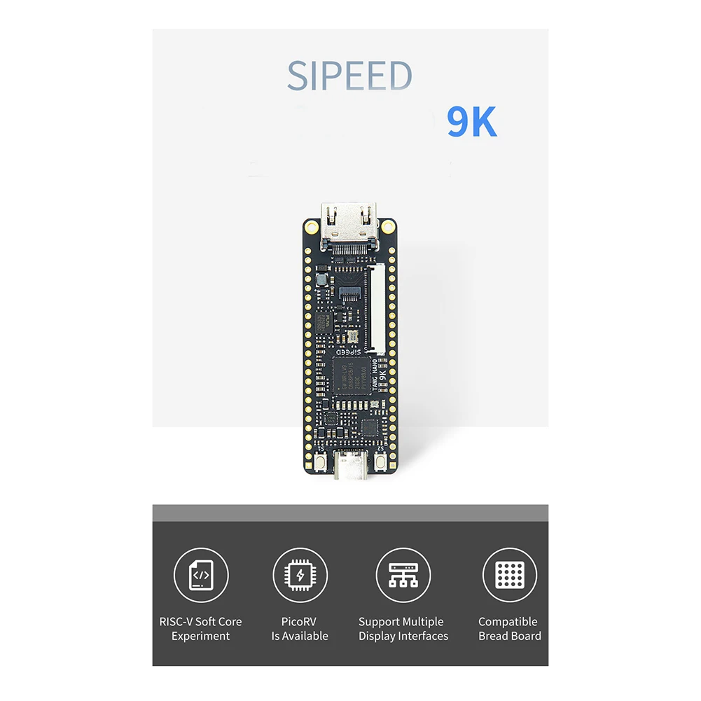 Для Tang Nano 9K FPGA макетная плата GOWIN GW1NR-9 HD с Type C