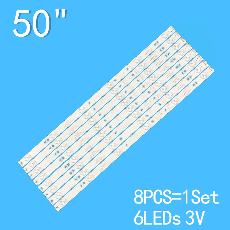 

12pcs Led Backlight Strip For 50inch 5800-W50004-0P00 50uh5500ua 50uh5530ub 50E5DHR 50E600 50E300 50E3500 50E6100