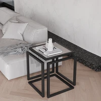 sofa side cabinet modern light luxury corner table household bedside table glass small coffee table simple small table