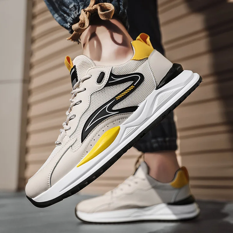 

Men Breathable Low Help Leisure Sports Shoes Spring and Autumn New Fashion Sports Running Shoes Mens Sneakers