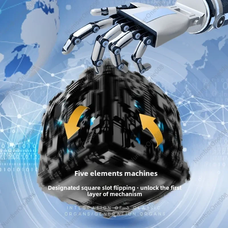 Коробка для расшифрования органов строительный блок головоломка сжигание мозга
