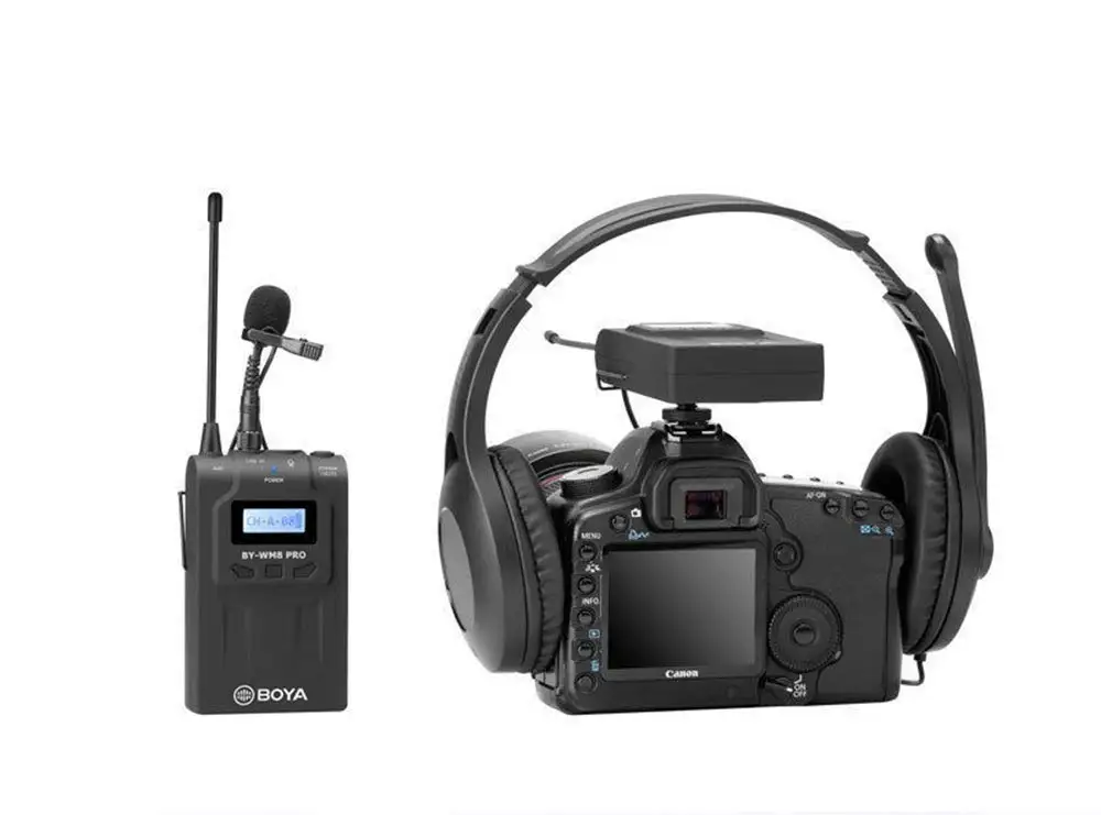 BOYA by-WM8 Pro-K1 дешевый профессиональный беспроводной микрофон для камеры UHF с 48