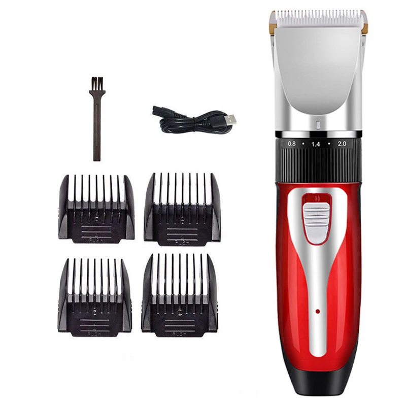

Men's Portable Electric Hair Clipper Shaver Beard Trimmer USB Charge Professional Machine Barbershop Hair Adult Kid Haircut
