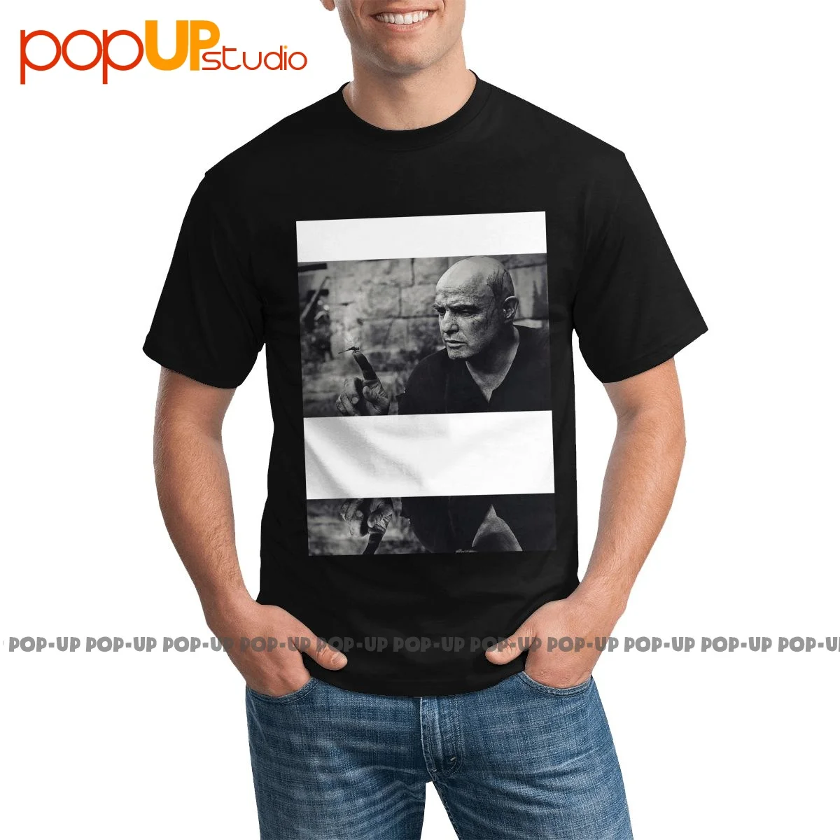 Редкий Марлон бренди Апокалипсис сейчас полковник Уолтер Е. Футболка Kurtz, натуральные Горячие предложения, футболка