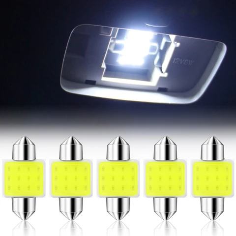 5 шт., Автомобильные светодиодные лампы 31 мм для внутреннего освещения Toyota Camry Corolla RAV4 Yaris Highlander Land Cruiser PRADO Vios Vitz