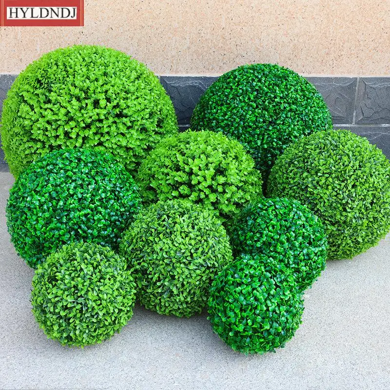 

Hanging Plant Indoor Outdoor Home Wedding Party Hotel Front Porch Potted Plant Decoration Artificial Plant Ball Round Boxwood