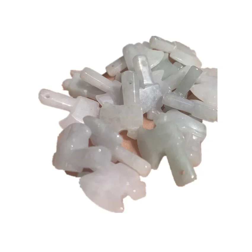 1 шт. детали топора из нефрита ледяное клейкое семян лаокен жадеит маленькая