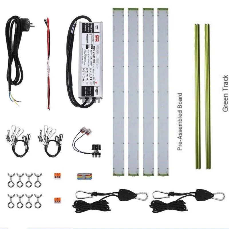 

240W Dimmable quantum bar light full spectrum LM301H led plant grow panel complete kit for small grow tent