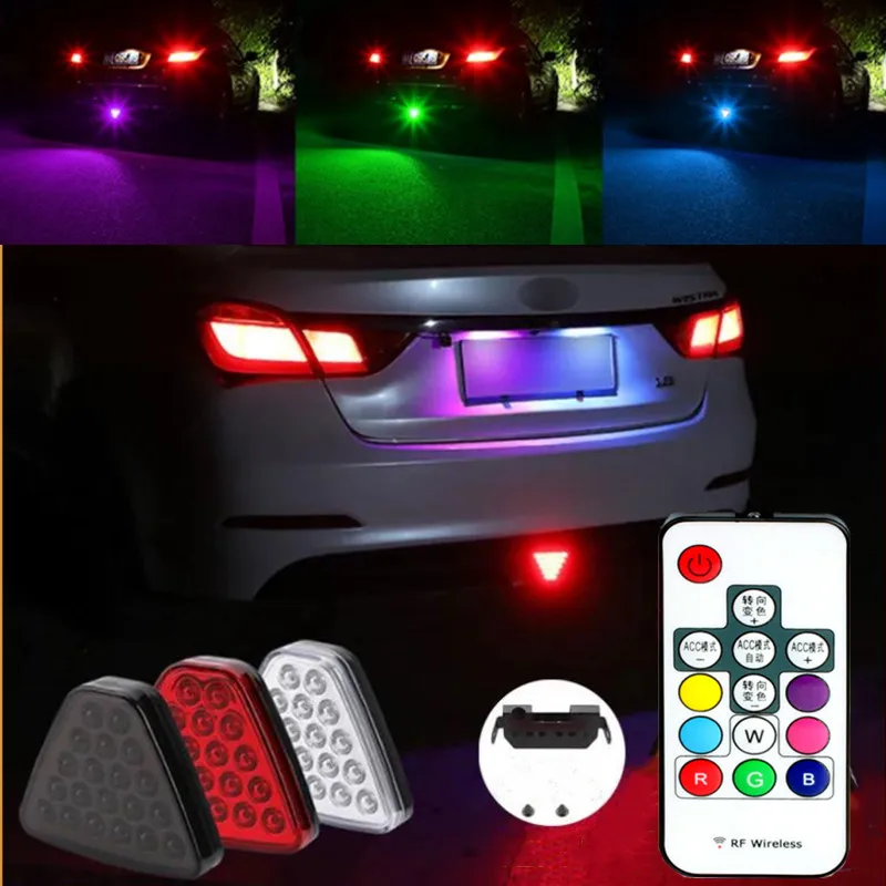 

Universal Rear Bumper Diffuser Rear Fog Light w/ F1 Style Strobe Brake Feature & Adjustable Add-On Mounting Bracket For Car SUV