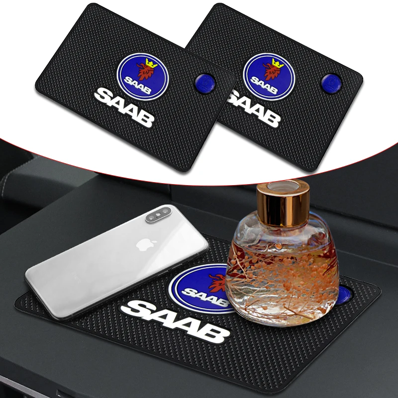 

1pcs Car Dashboard Anti Slip Mat Car Interior Decoration For SAAB 93 Vector Aero Pantalla Radio Android 95 Gripen Car Accesorios