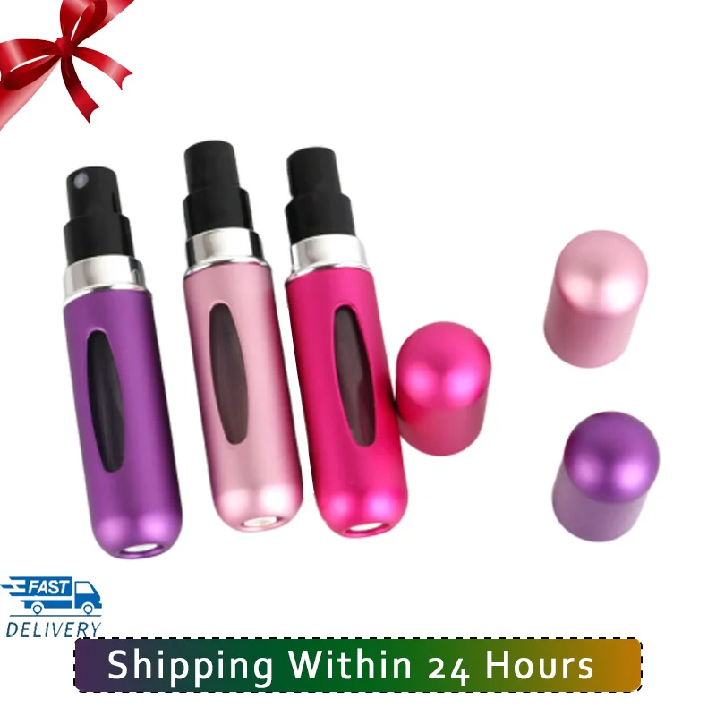 

8ml/5ML Empty Perfume Bottle Refillable Perfume Spray with Spray Scent Pump Empty Cosmetic Containers Portable Atomizer Bottle