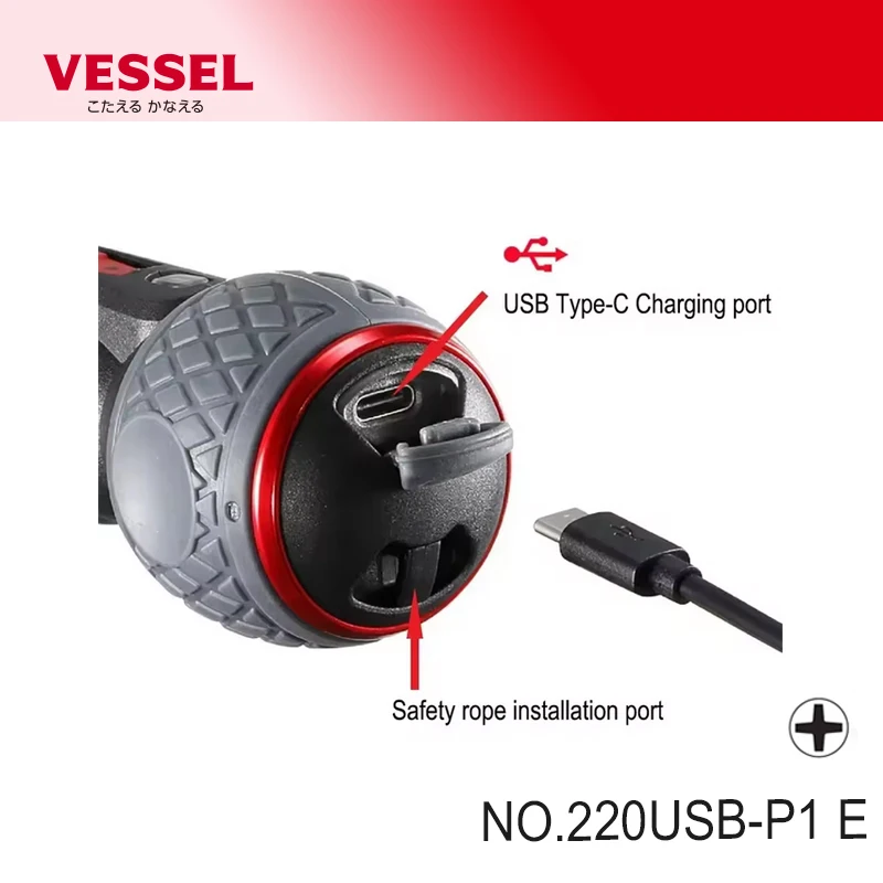 

Беспроводной шуруповерт VESSEL 220USB-P1 E
