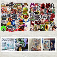 50pcs classic american movie back to future mixed type stickers for suitcase motorcycle home decor laptop waterproof stickers
