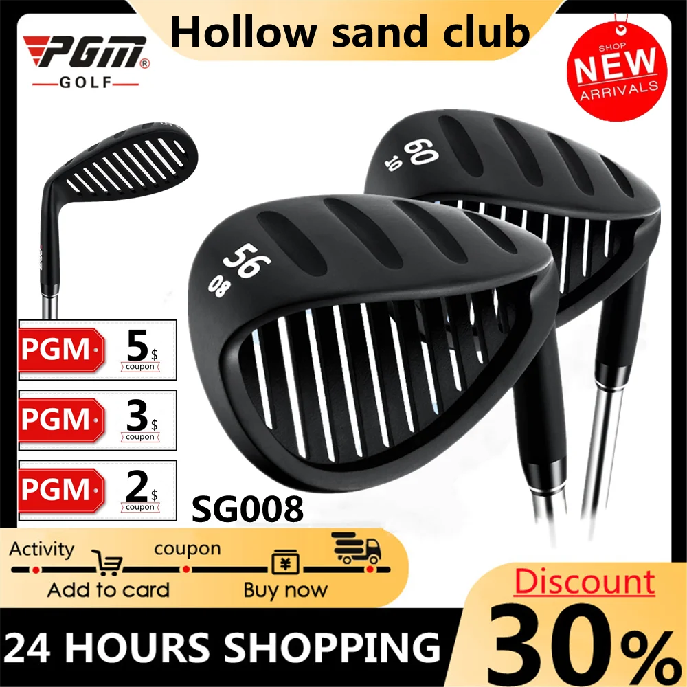 

PGM 2022 Новый песчаный стержень для гольфа полый удар поверхность 56 °/60 ° удар поверхность полый песок резка стержень из нержавеющей стали при...
