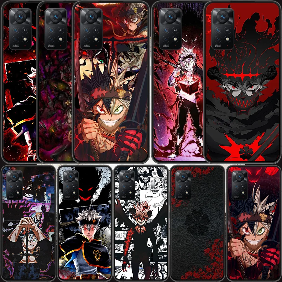 

Animation Black Clover ASTA Phone Case For Xiaomi Redmi Note 12 Plus 11 Pro 11E 11S 4G 11T 10 10S 9 9S 9T 5G 8 8T 7 6 5 Cover Sh