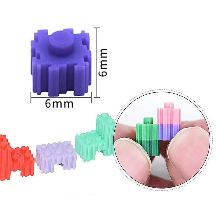 200pcs 6*6mm Micro Diamond Building Blocks 3D Pixel Puzzle DIY Children's Toy Educational For Kids Gifts | Игрушки и хобби