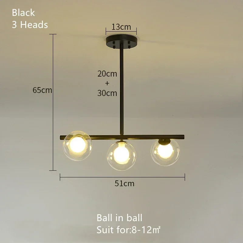 Люстра ZIMULONG белая стеклянная 3/5/6/8 головок