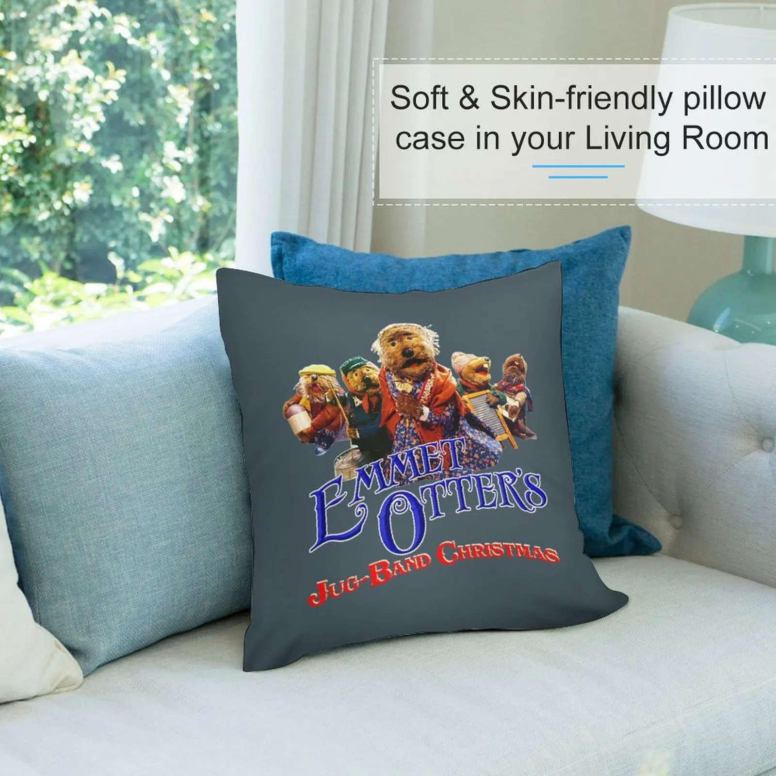 Emmet выдры кувшин Рождественская подушка подушки домашний декор прямоугольная