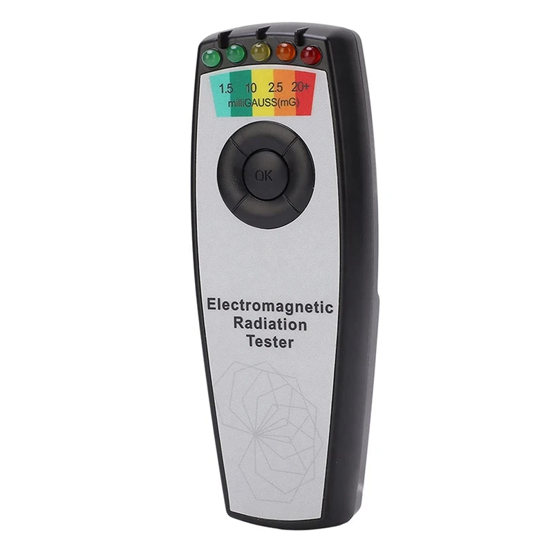 

Magnetic Field Detector LED Equipment Electromagnetic Radiation EMF Meter Portable Five Detection Indicators