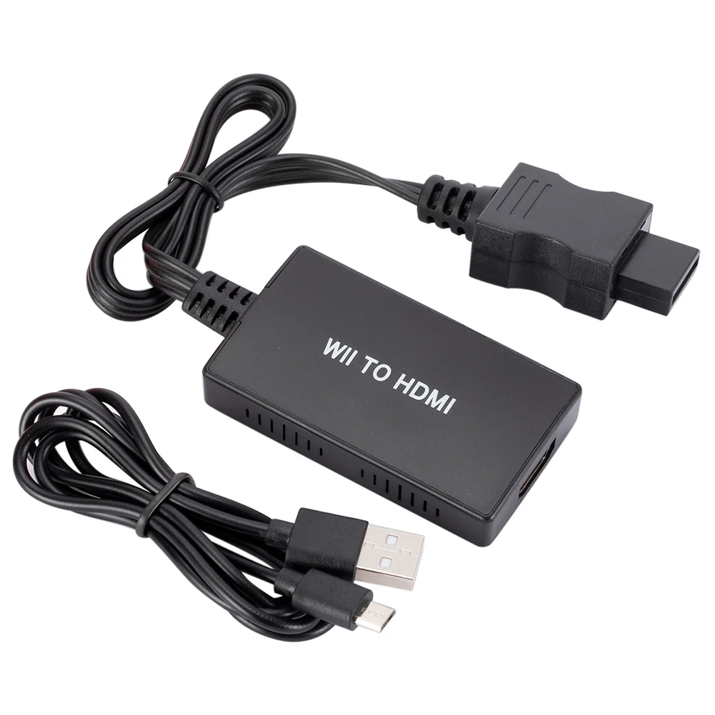 

Портативный преобразователь для Wii в HDMI-совместимый с аудиоразъемом 3,5 мм адаптер для HD ТВ игровая консоль к ТВ разъему аксессуар