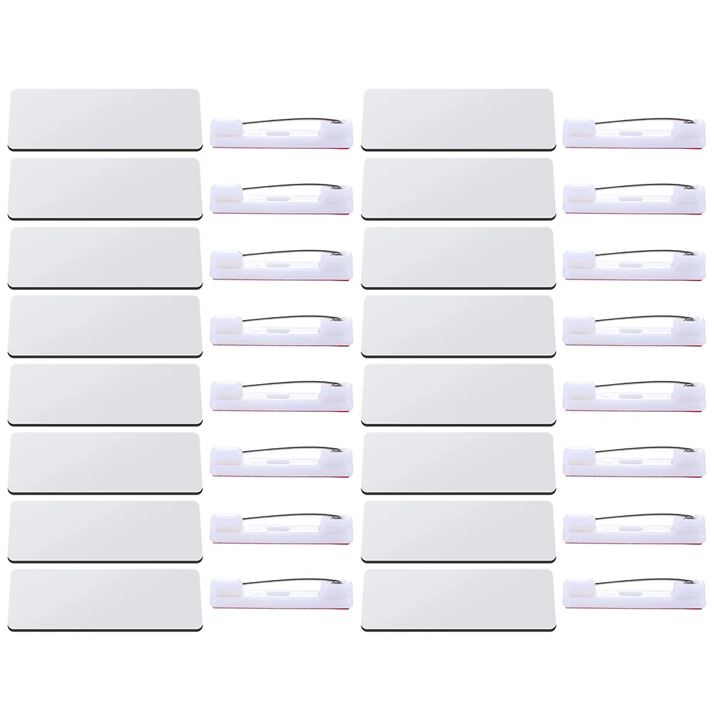 

Magnetic Name Tag Tags Clips Badges Sublimation Reel Blanks Reusable DIY Student Pin