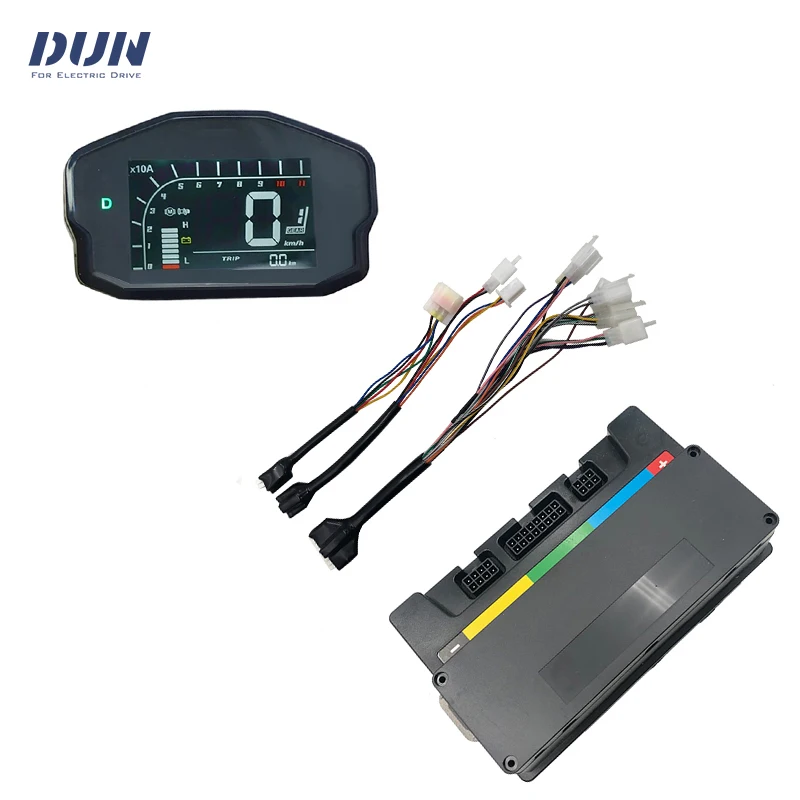 Фото Двигатель QS90 48V-84V 1000W 55KPH BLDC с центральным приводом, контроллером EM50s и дисплеем спидометра DKD №5