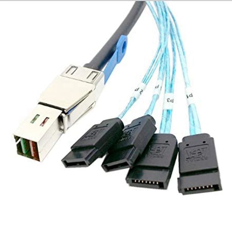 Mini SAS HD SFF-8644 to 4 x SATA 7Pin кабель для жесткого диска 12 Гбит/с внешний жесткий диск