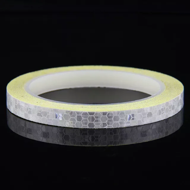

1cmx8m Bike Reflective Stickers Motocycle Fluorescent Reflective Tape Moto Car Adhesive Tape Safety Decor Sticker Accessories