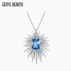 Женская Брошь в виде шпинели, из серебра 925 пробы