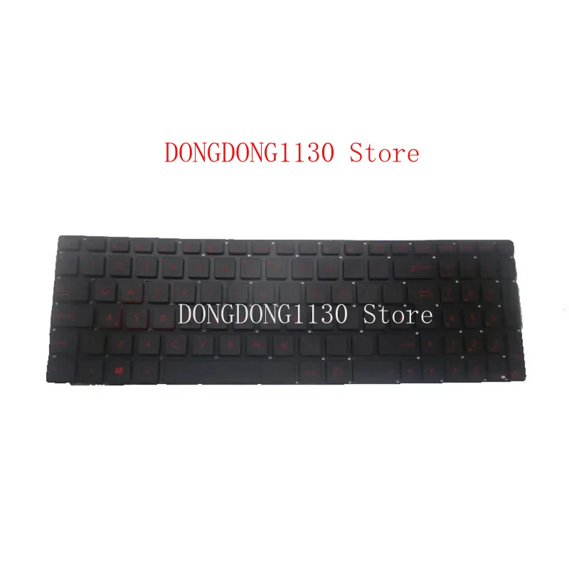 D клавиатура для ноутбука ASUS GL551JK GL551JM GL551JW GL551JX GL551VW G741JM G741JW GL771JM GL771JW G771JM без пленки с подсветкой UK Black (art.: 3920cfeea7140) - 3920cfeea7140