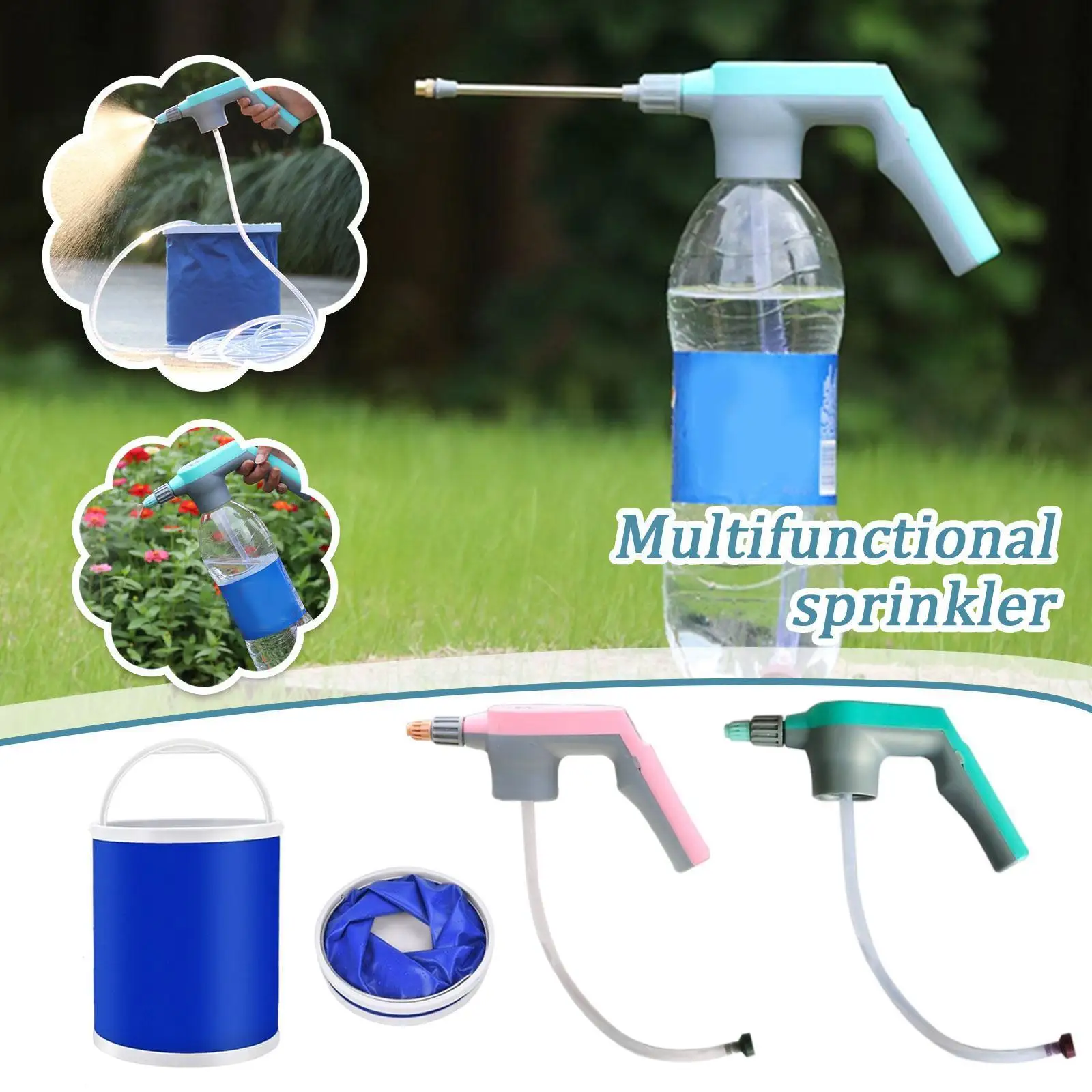 

Бытовой Электрический пневматический разбрызгиватель для сада, водопроводная труба, полив, Зарядные растения, аксессуары для головки ковш...